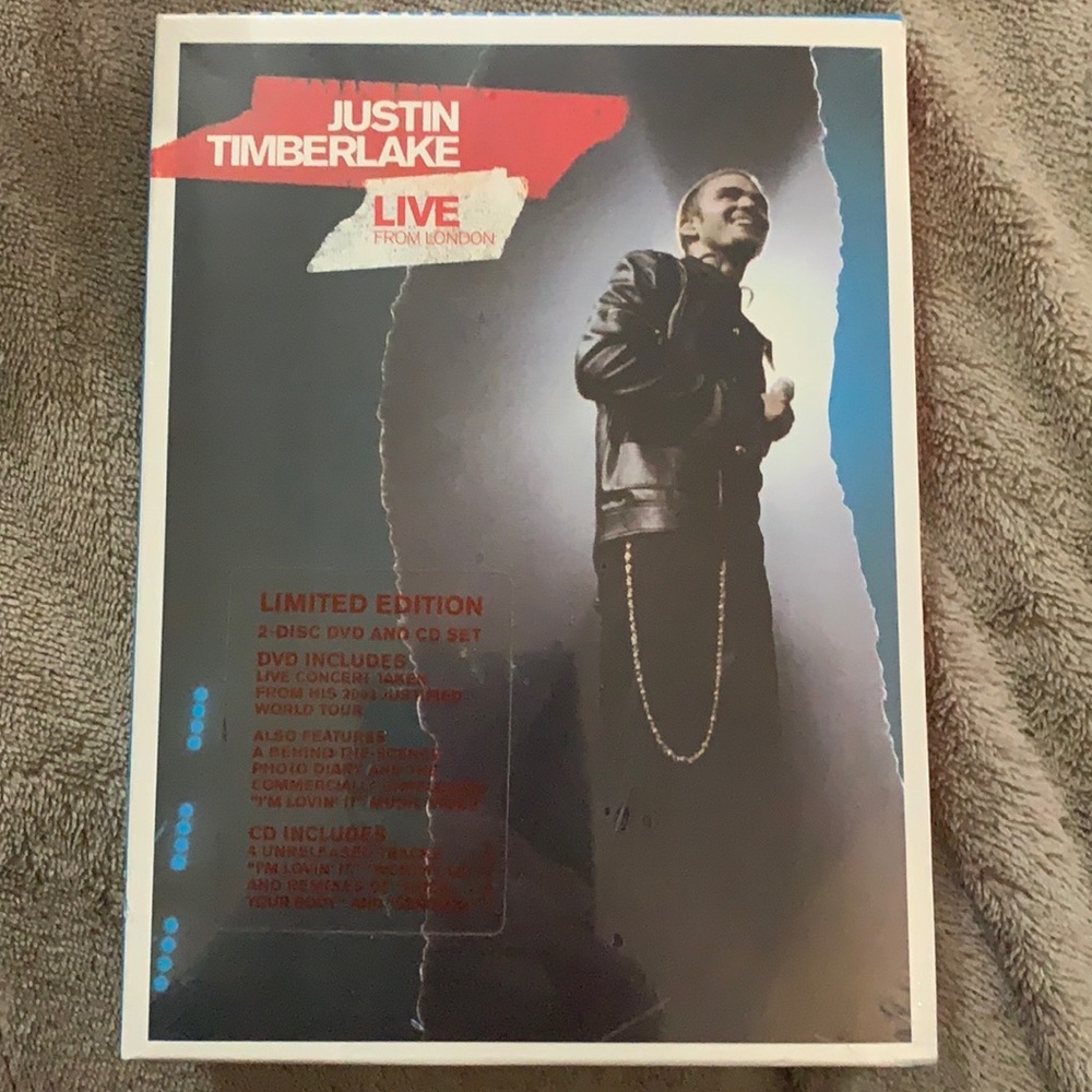 🥰 4/$25 - Justin Timberlake Live From London DVD